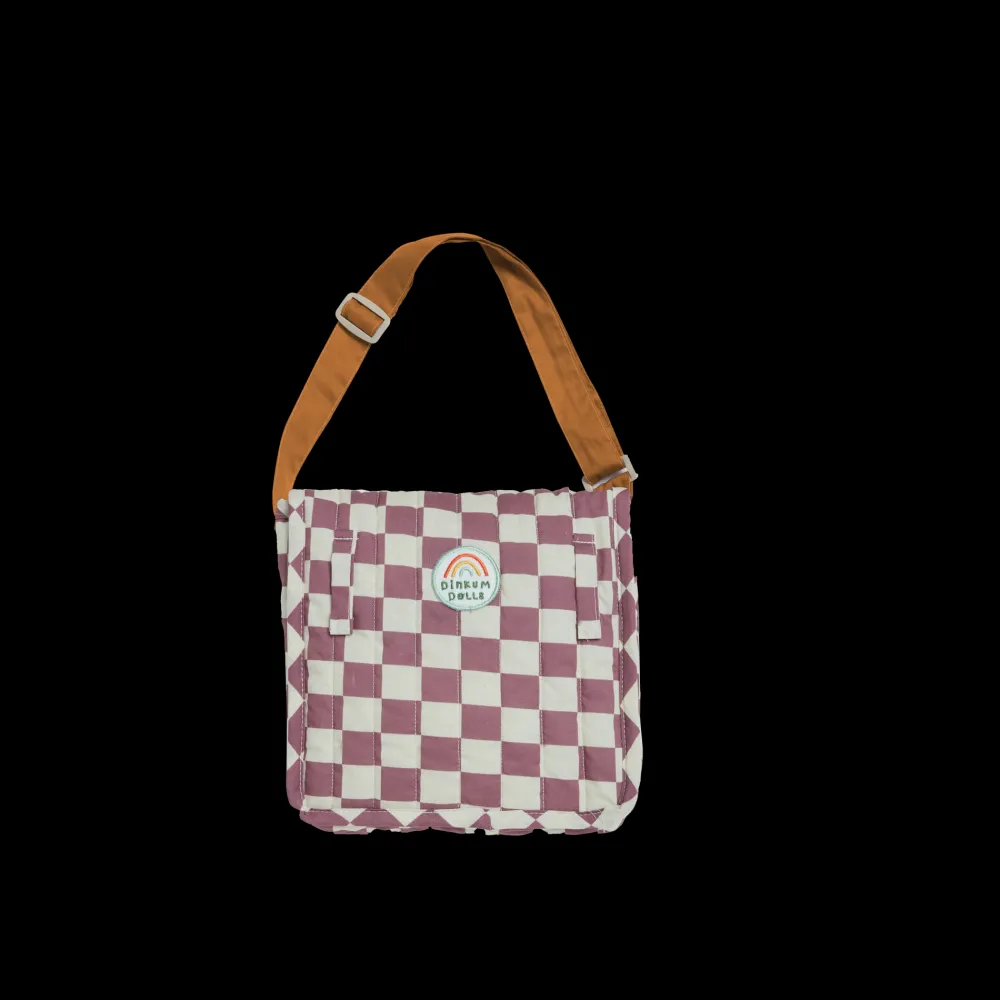Olli Ella Indoor Play|Doll Accessories|Carrie Convertible Changing Set - Plum Check