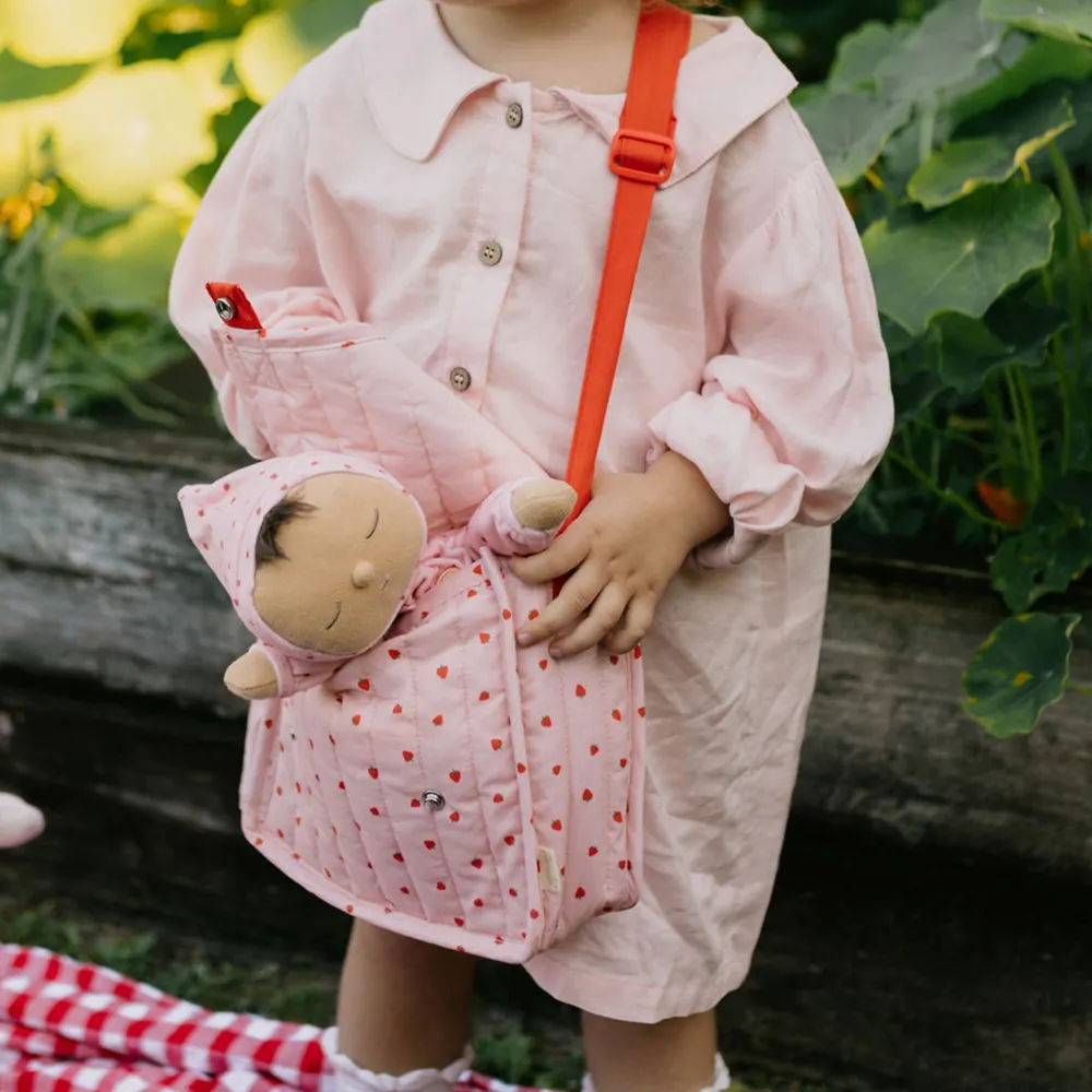 Olli Ella Indoor Play|Doll Accessories|Carrie Convertible Changing Set - Strawberry