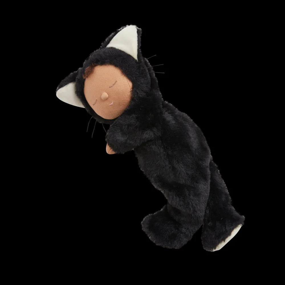 Olli Ella Indoor Play|Soft Toys - Newborns|Cozy Dinkums - Black Cat - Nox