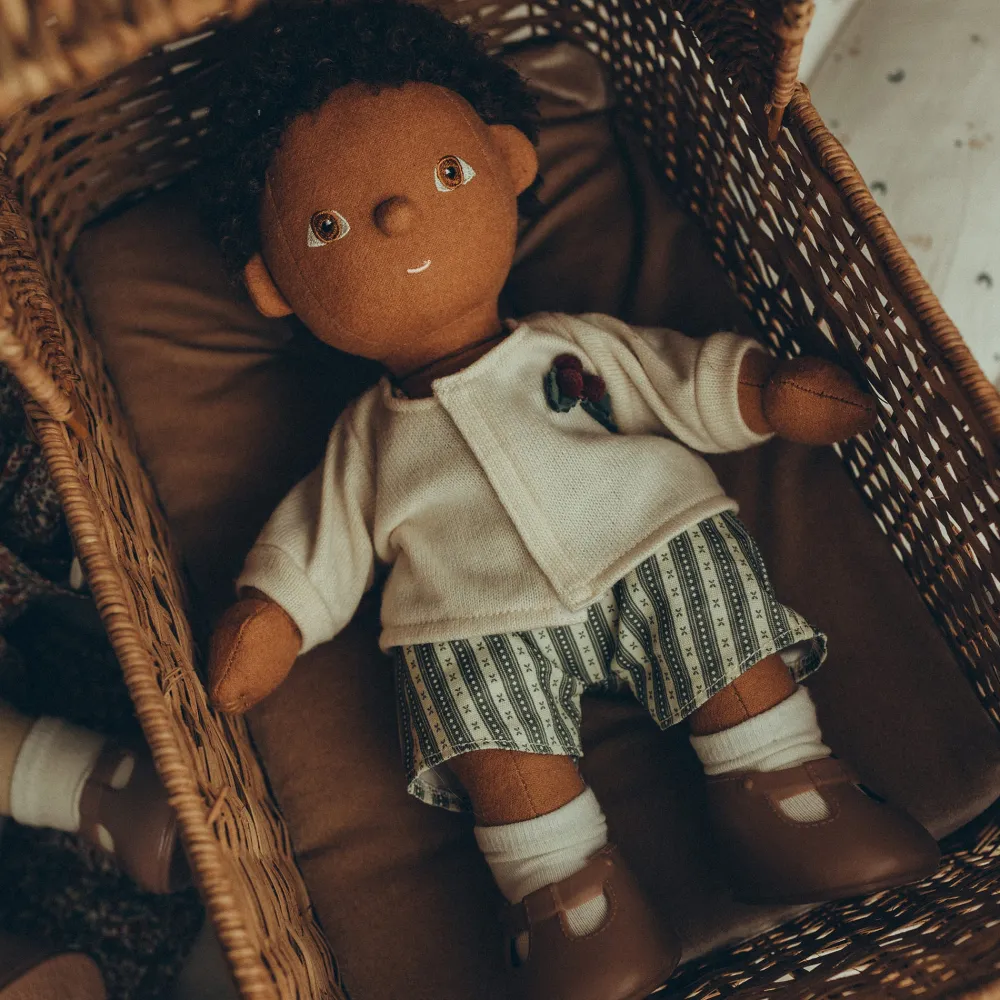 Olli Ella Indoor Play|Doll Accessories|Dinkum Dolls Cardigan & Romper Set - Holiday