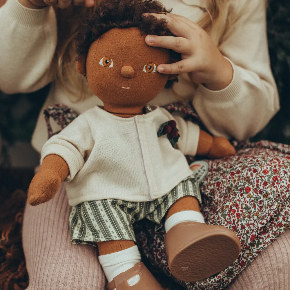 Olli Ella Indoor Play|Doll Accessories|Dinkum Dolls Cardigan & Romper Set - Holiday