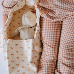 Olli Ella Doll Accessories|Doll Prams & Carriers|Dinkum Dolls Carry Cot - Rainbow Print