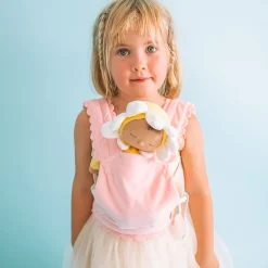 Olli Ella Doll Accessories|Indoor Play|Dinkum Dolls Petal Carrier - Fuchsia