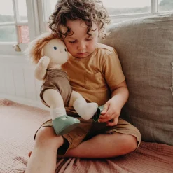 Olli Ella Indoor Play|Doll Accessories|Dinkum Dolls Shoes - Basil Green
