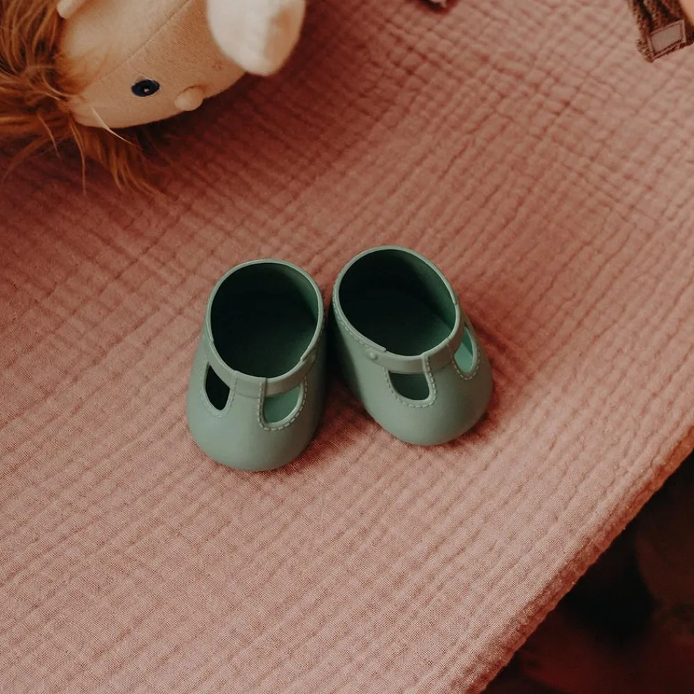 Olli Ella Indoor Play|Doll Accessories|Dinkum Dolls Shoes - Basil Green