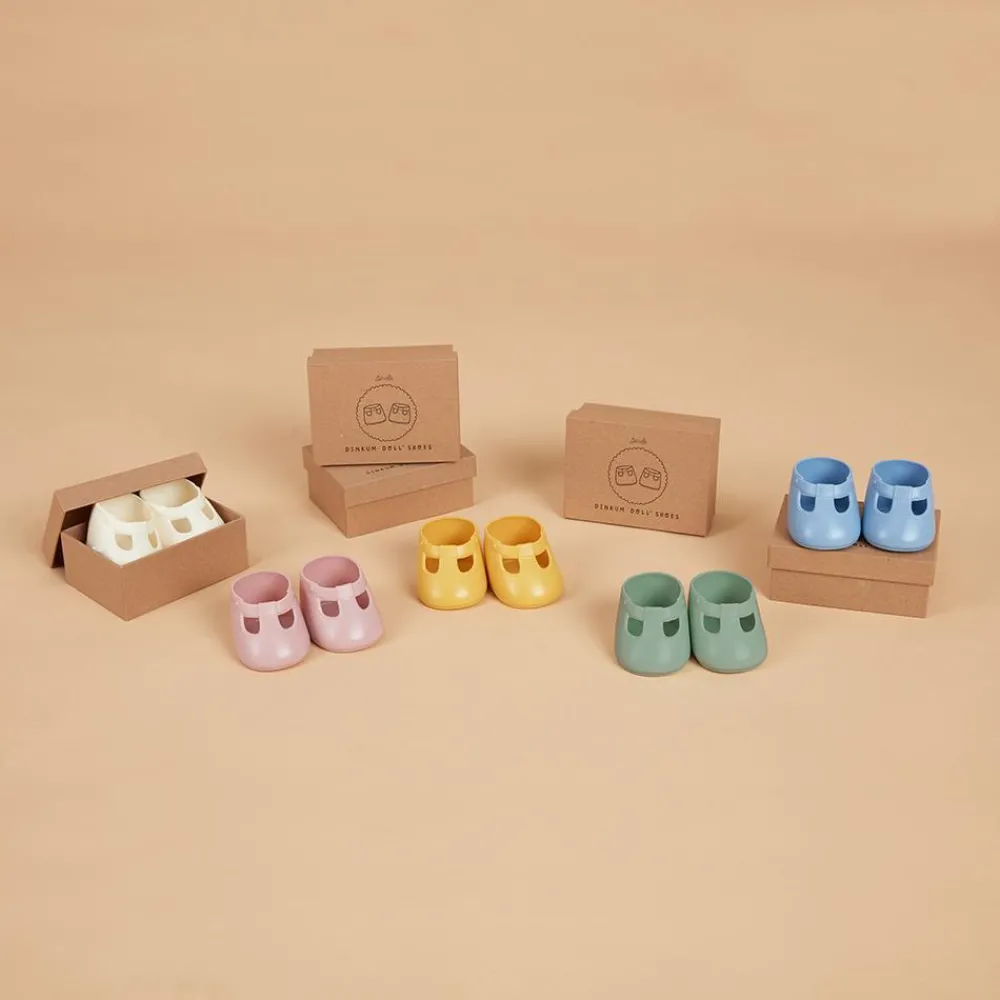 Olli Ella Indoor Play|Doll Accessories|Dinkum Dolls Shoes - Corn Yellow
