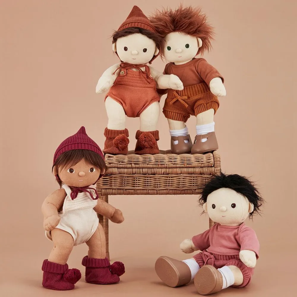Olli Ella Doll Accessories|Dinkum Dolls Snuggly Set - Berry