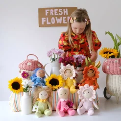 Olli Ella Indoor Play|Soft Toys|Dinky Dinkums Blossom Buds - Multi Pack