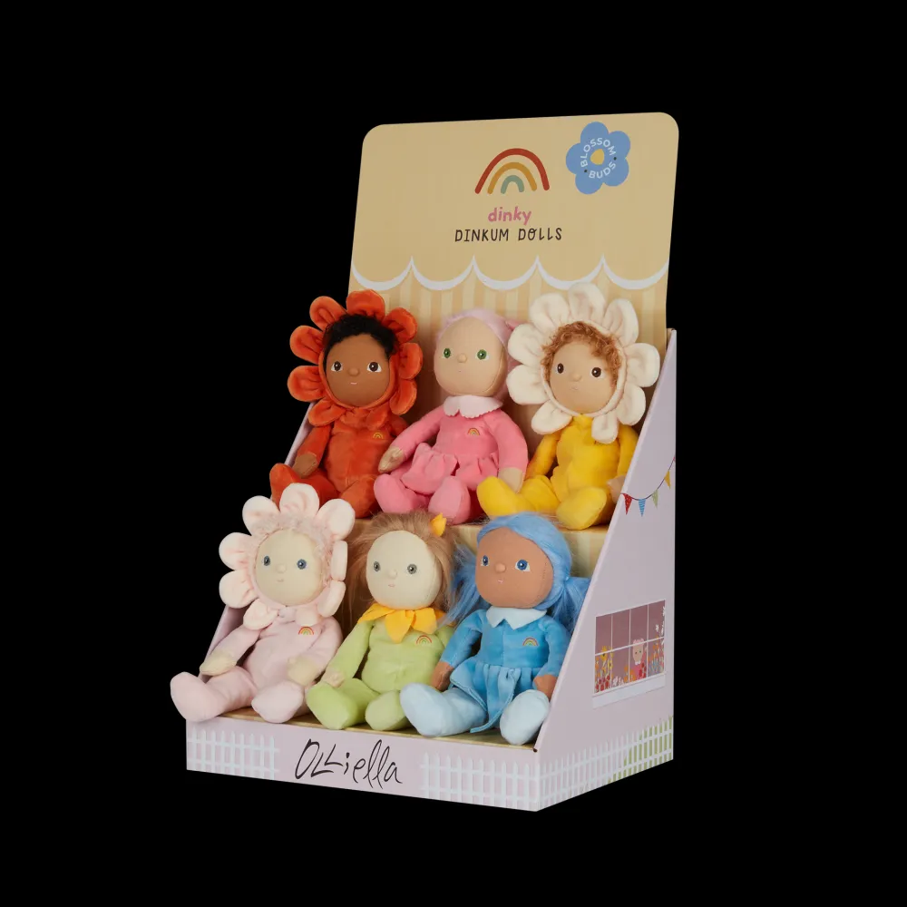 Olli Ella Indoor Play|Soft Toys|Dinky Dinkums Blossom Buds - Multi Pack