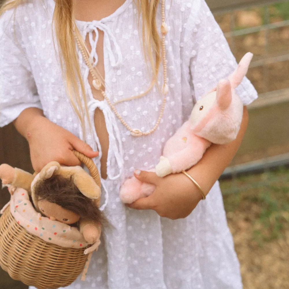 Olli Ella Soft Toys|Dinky Dinkums|Dinky Dinkums Fluffle Family - Bella Bunny