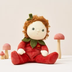 Olli Ella Soft Toys|Small World Play|Dinky Dinkums Forest Friends - Polly Poinsettia