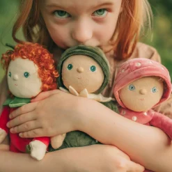 Olli Ella Soft Toys|Small World Play|Dinky Dinkums Forest Friends - Polly Poinsettia