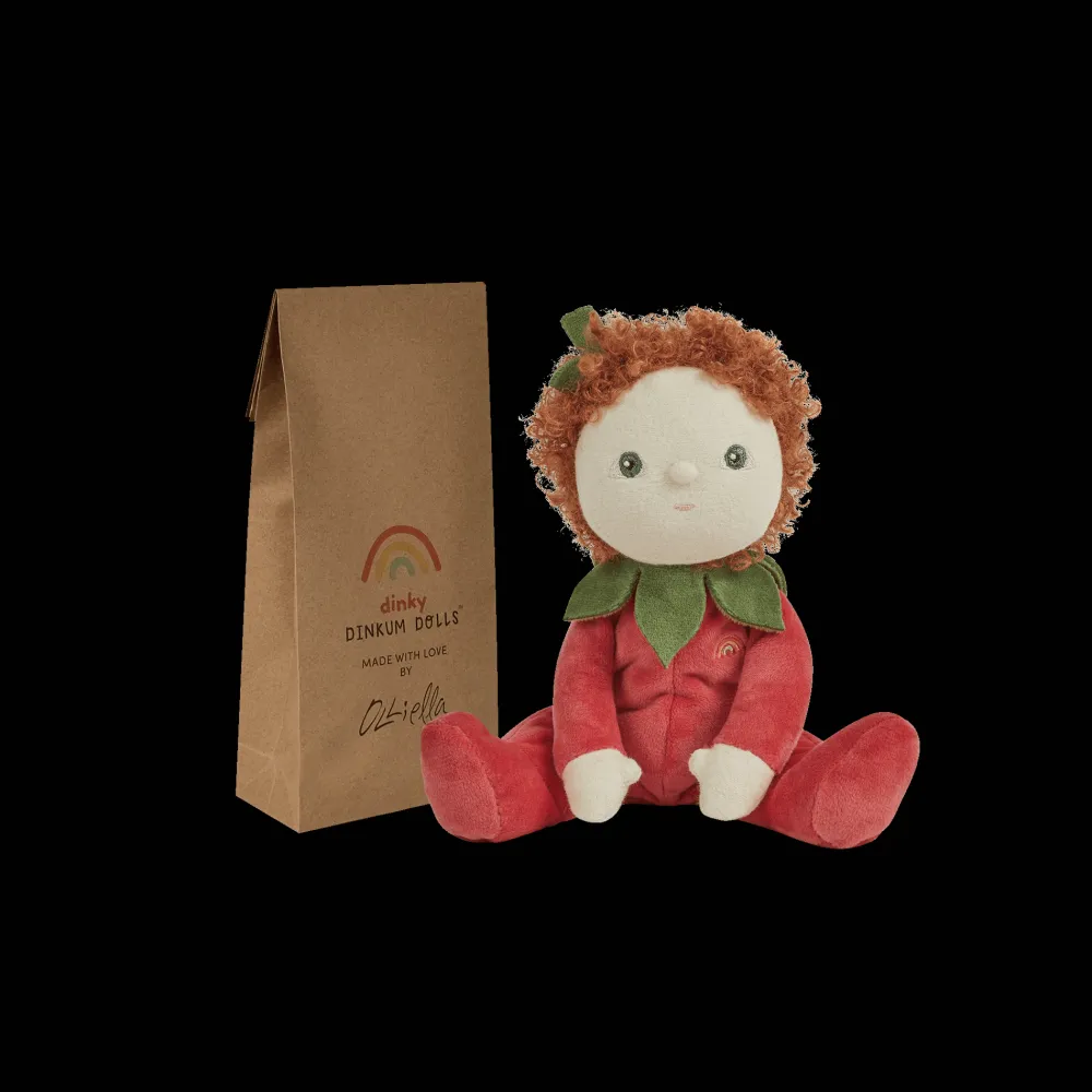 Olli Ella Soft Toys|Small World Play|Dinky Dinkums Forest Friends - Polly Poinsettia