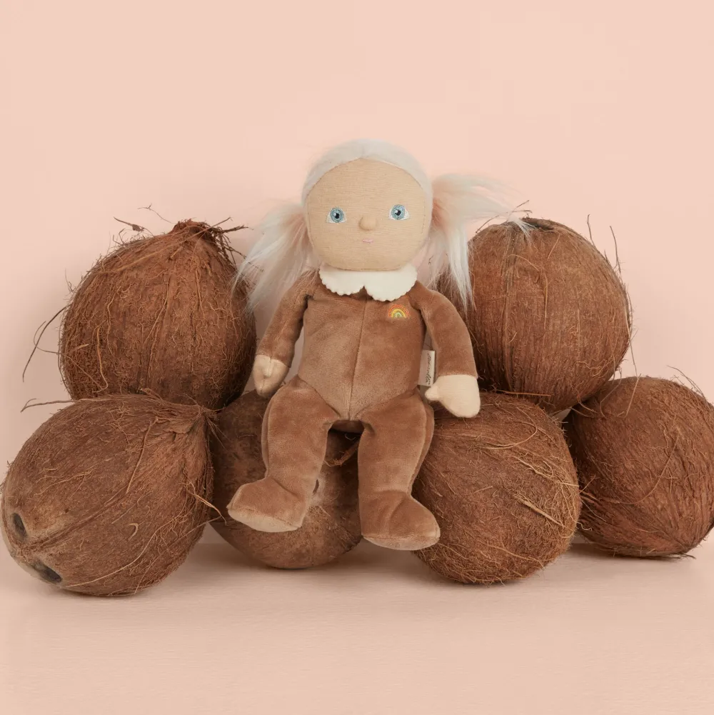 Olli Ella Soft Toys|Small World Play|Dinky Dinkums Fruity Cuties - Coco Coconut