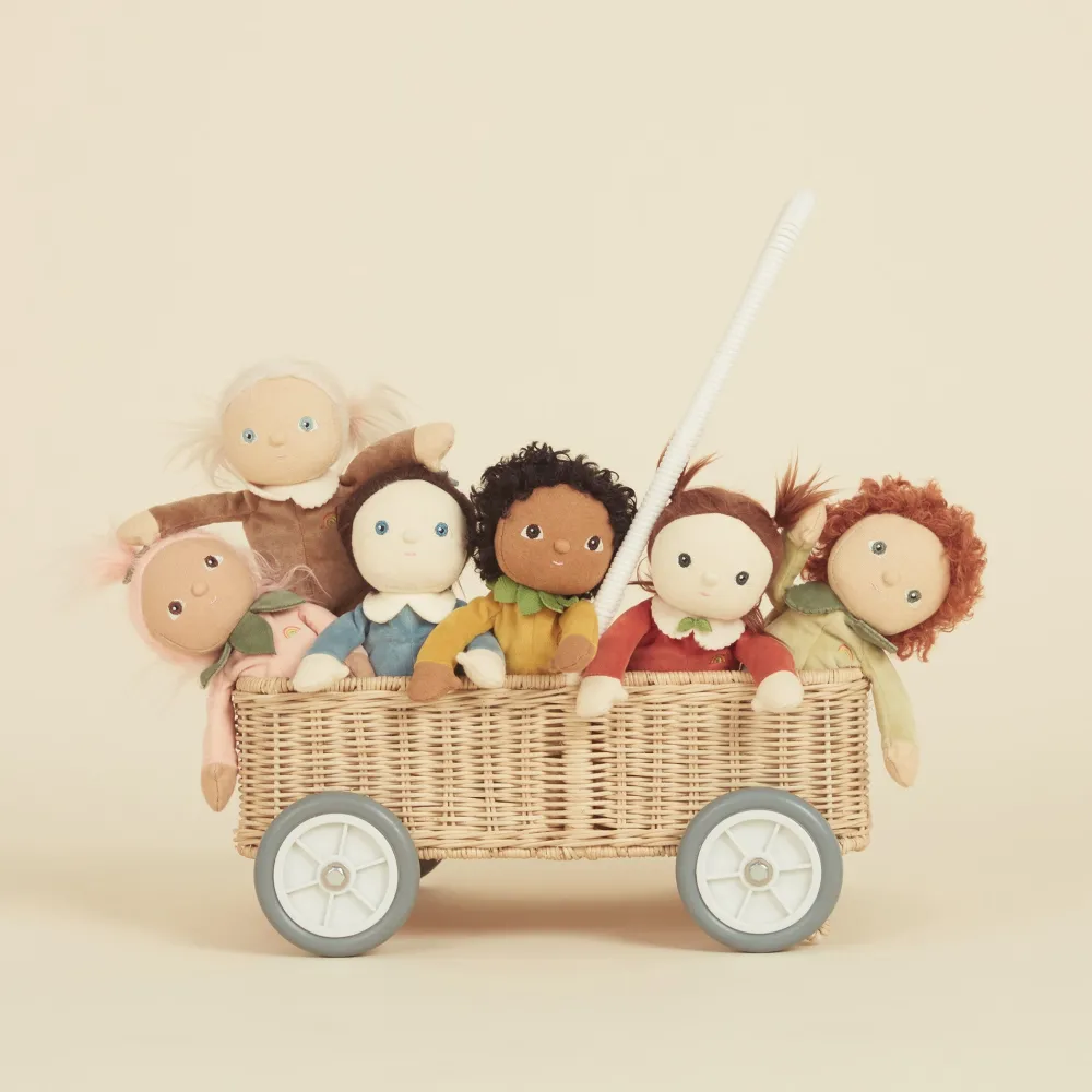 Olli Ella Soft Toys|Small World Play|Dinky Dinkums Fruity Cuties - Coco Coconut