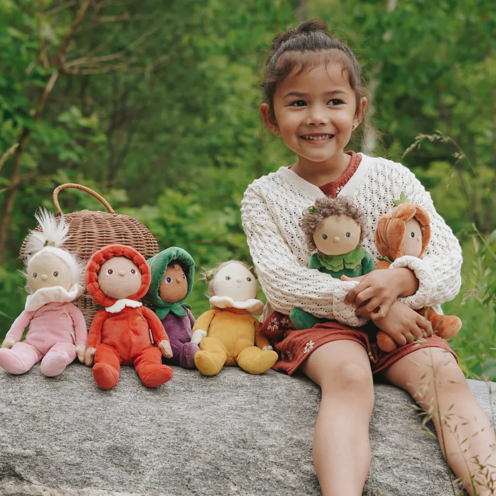 Olli Ella Soft Toys|Small World Play|Dinky Dinkums Happy Harvest - Marley Mushroom