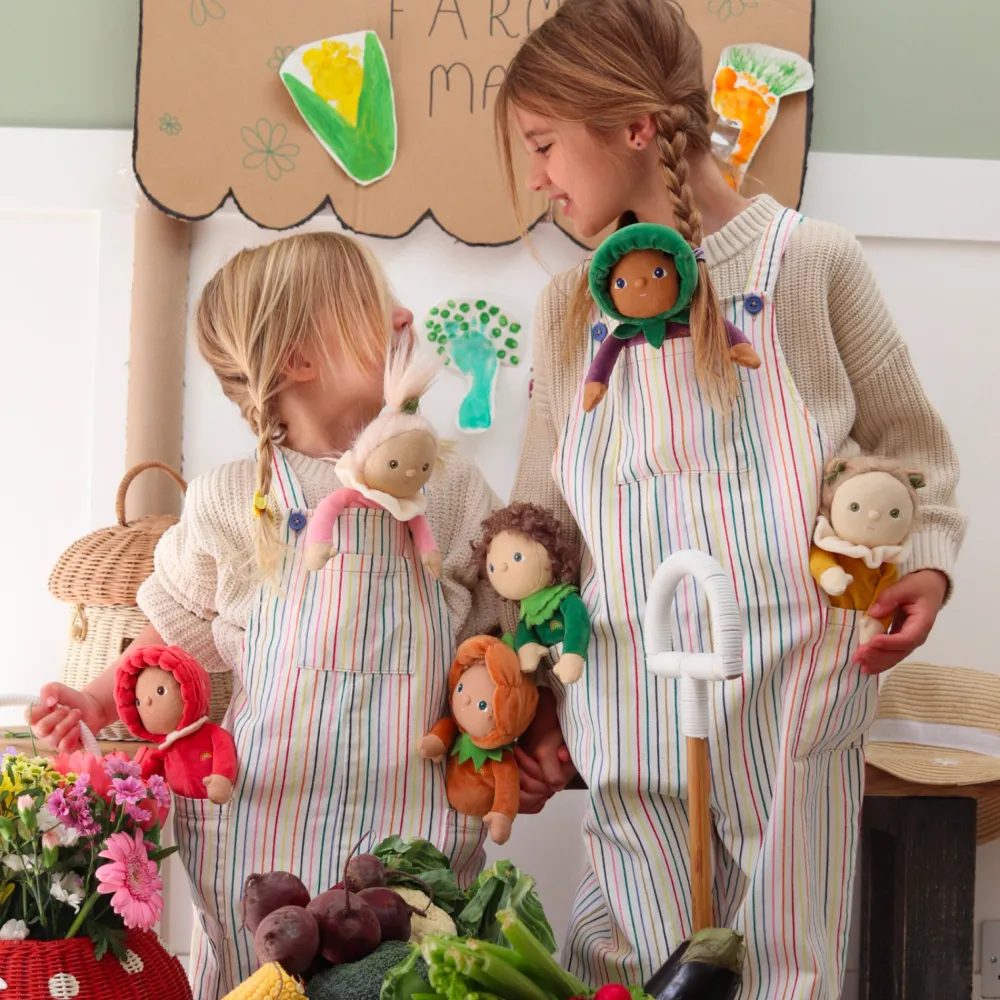 Olli Ella Soft Toys|Small World Play|Dinky Dinkums Happy Harvest - Multi Pack