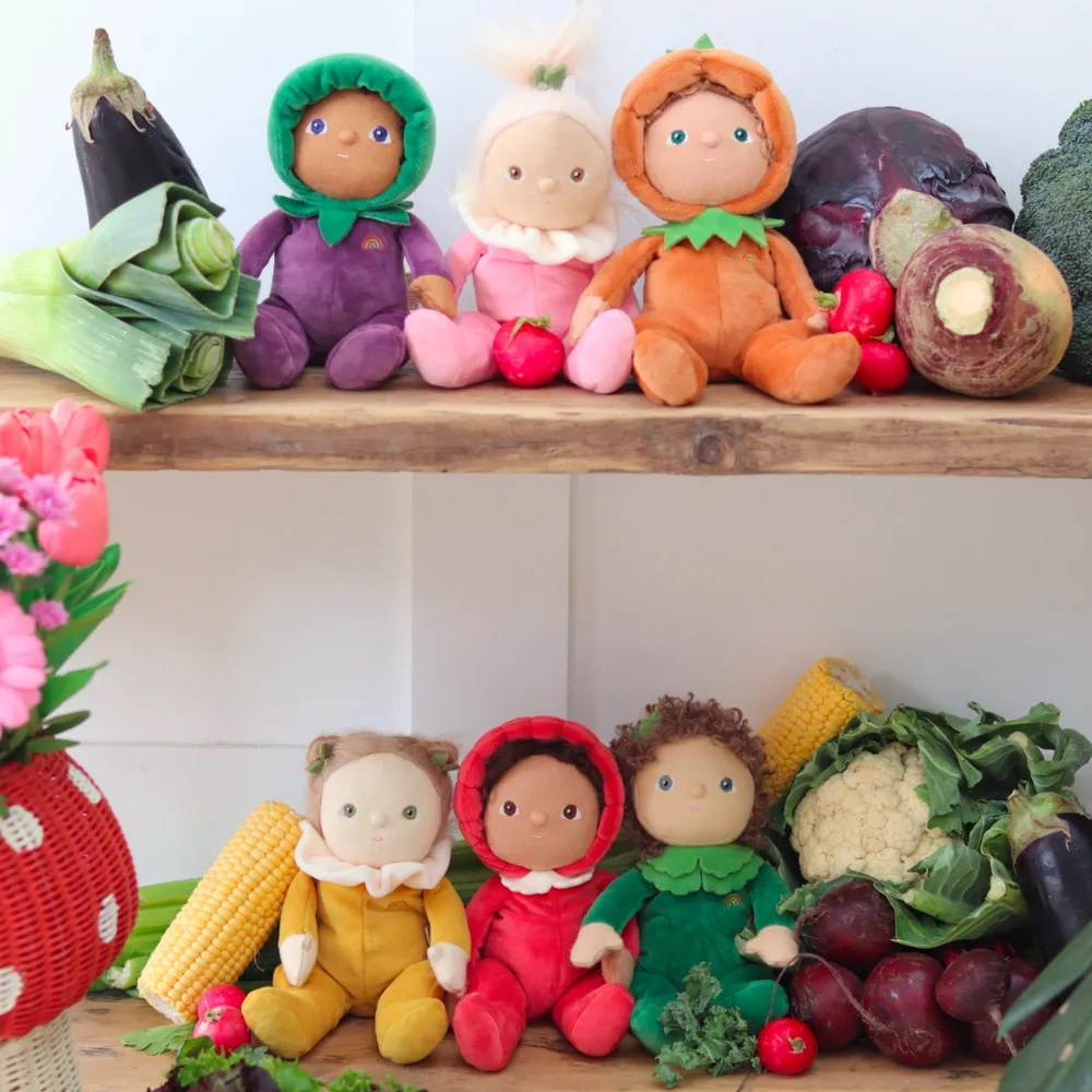 Olli Ella Small World Play|Soft Toys|Dinky Dinkums Happy Harvest - Roxy Radish