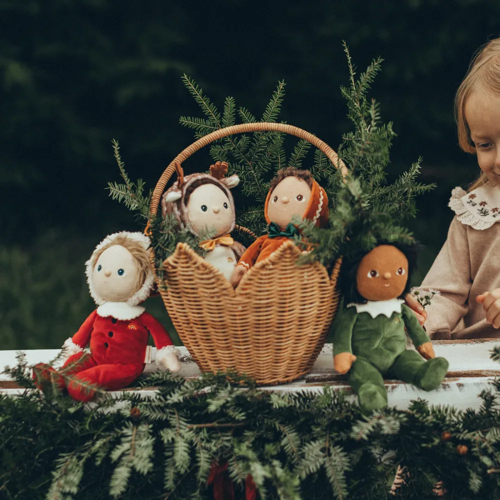 Olli Ella Soft Toys|Small World Play|Dinky Dinkums Jolly Dollies - Paige Pudding