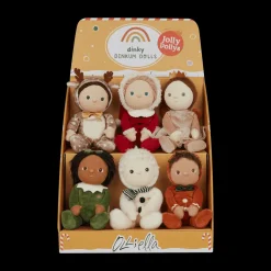 Olli Ella Soft Toys|Small World Play|Dinky Dinkums Jolly Dollies - Multi Pack