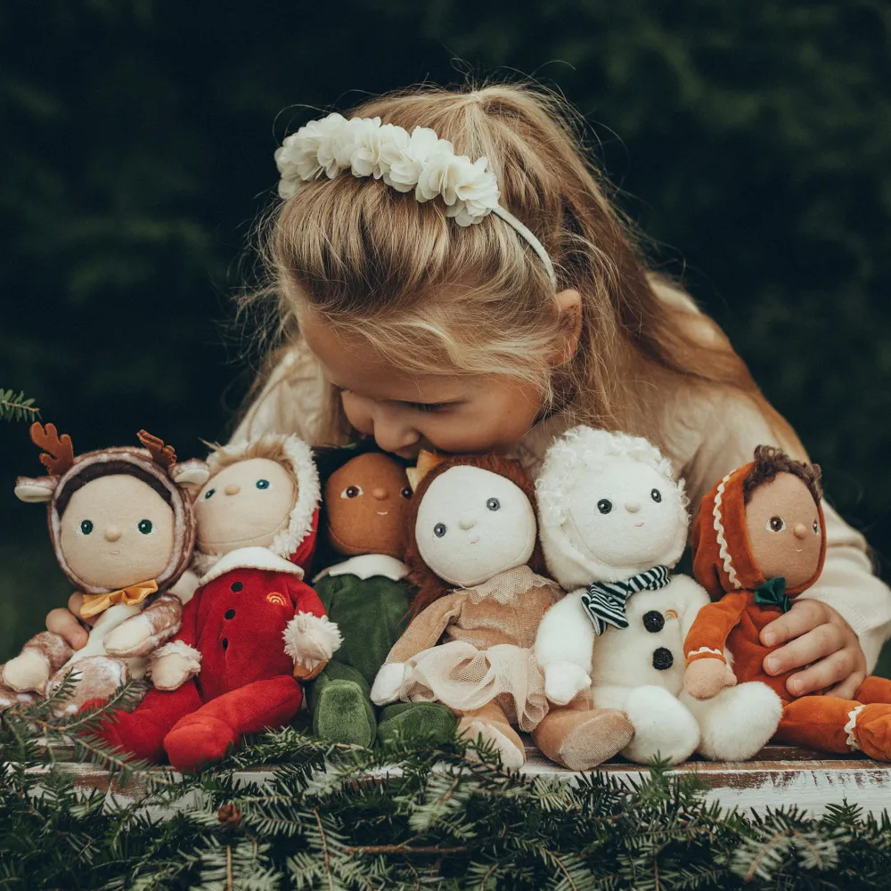Olli Ella Soft Toys|Small World Play|Dinky Dinkums Jolly Dollies - Multi Pack