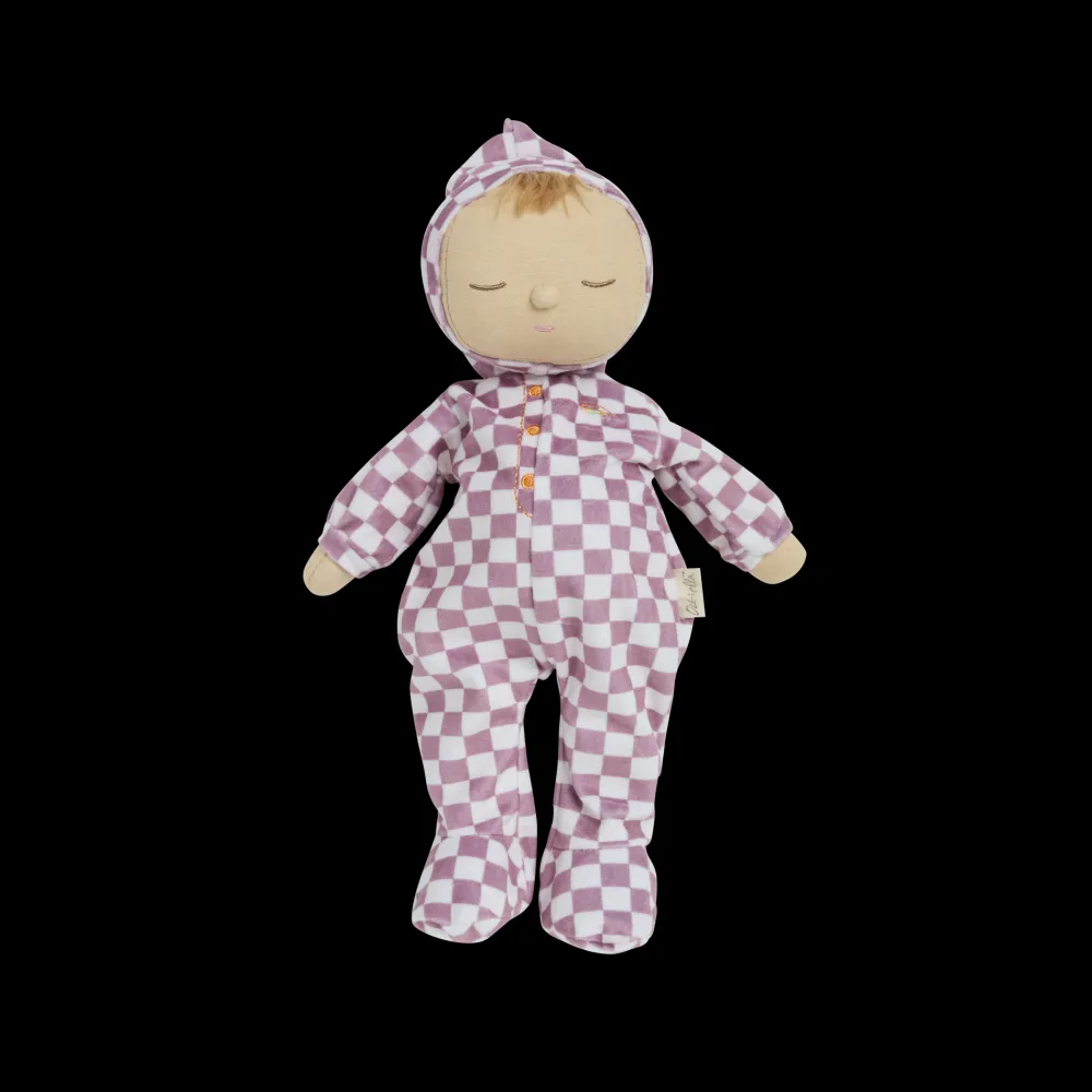 Olli Ella Indoor Play|Soft Toys - Newborns|Dozy Dinkums - Plum Check