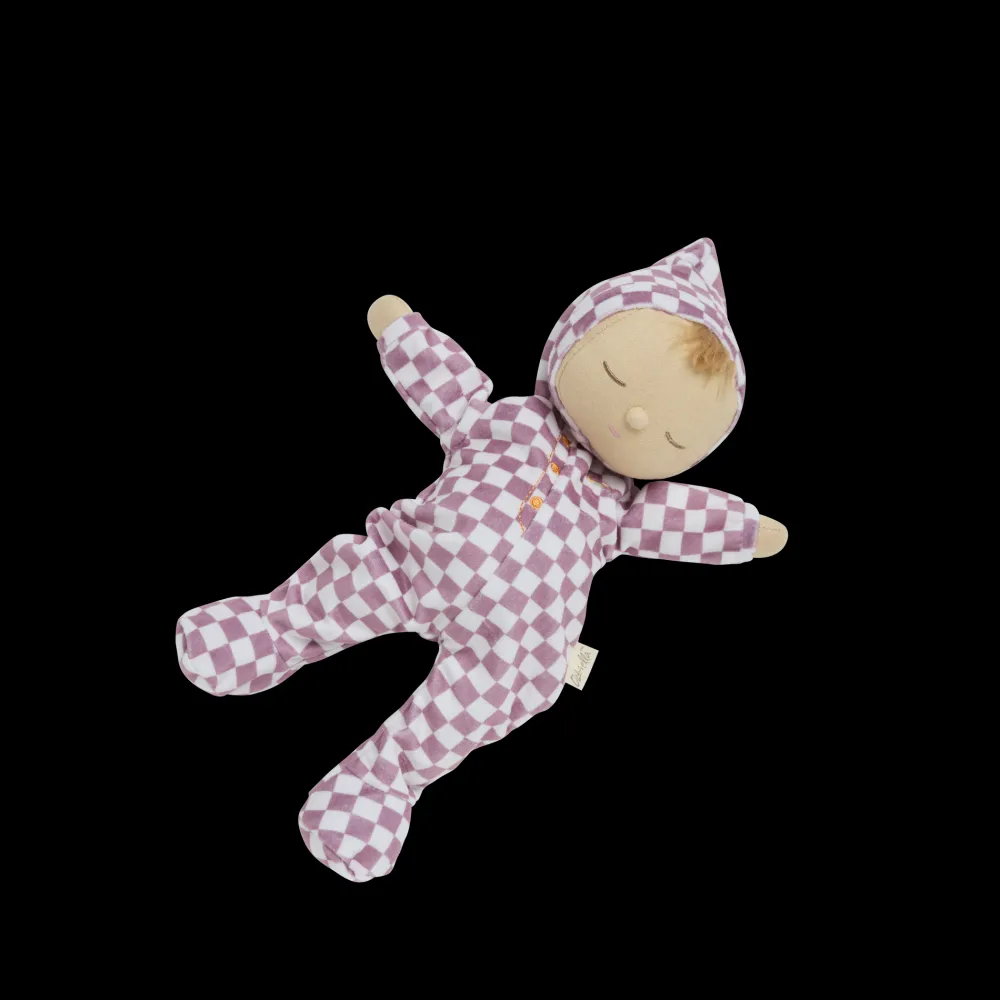Olli Ella Indoor Play|Soft Toys - Newborns|Dozy Dinkums - Plum Check