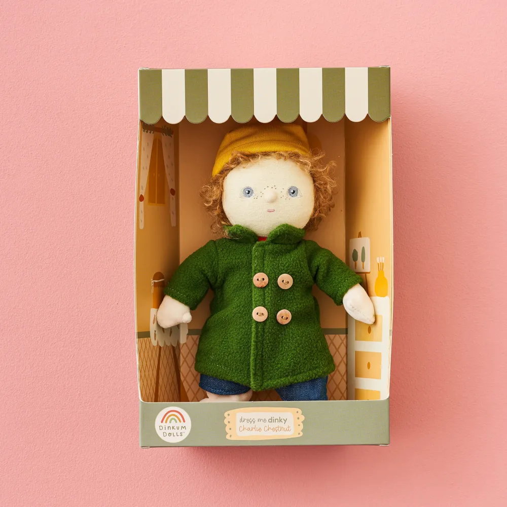Olli Ella Dress Me Dinkys & New|Soft Toys|Dress Me Dinky - Charlie Chestnut
