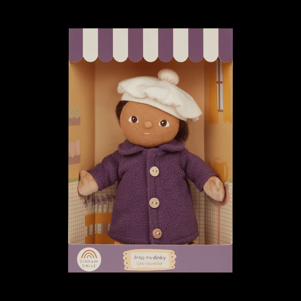 Olli Ella Soft Toys|Small World Play|Dress Me Dinky - Lila Lavender
