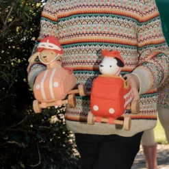 Olli Ella Indoor Play|Small World Play|Holdie Dog-Go - Chief - Red