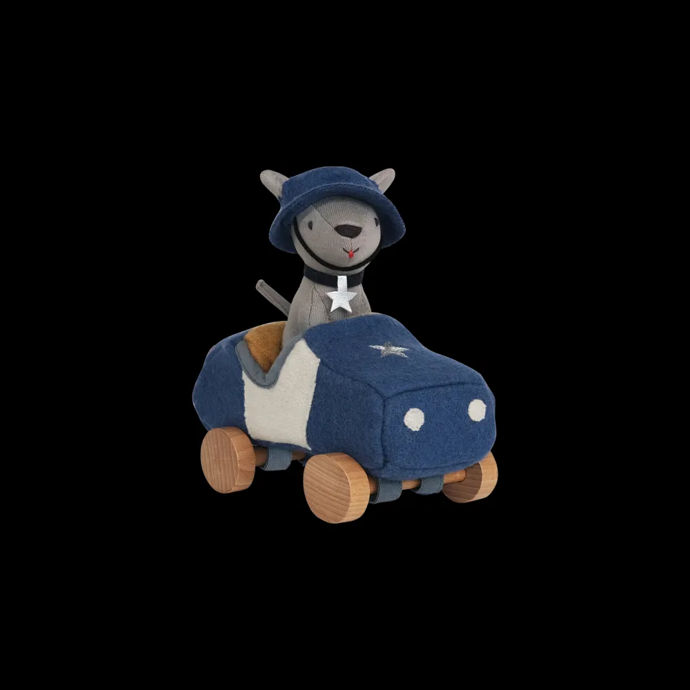 Olli Ella Indoor Play|Small World Play|Holdie Dog-Go - Officer - Blue