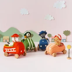 Olli Ella Indoor Play|Small World Play|Holdie Dog-Go - Racer Boy - Green