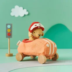 Olli Ella Indoor Play|Small World Play|Holdie Dog-Go - Racer Girl - Pink