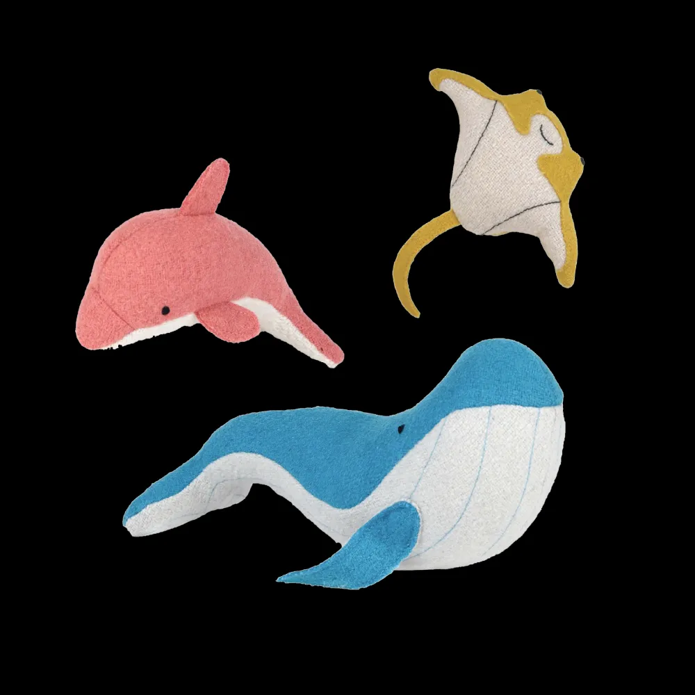 Olli Ella Indoor Play|Small World Play|Holdie Set - Ocean Animals