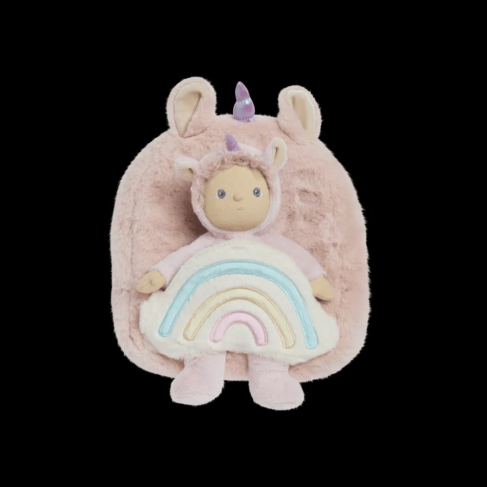 Olli Ella Outdoor Play|Unicorn Universe|Hopalong Unicorn Backpack - Pink