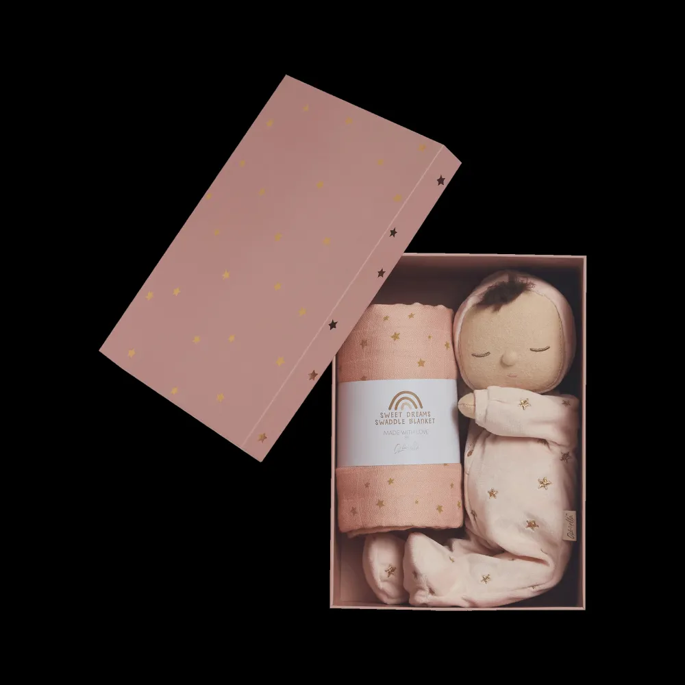 Olli Ella Indoor Play|Soft Toys - Newborns|Lullaby Dozy Dinkum Gift Set - Luna