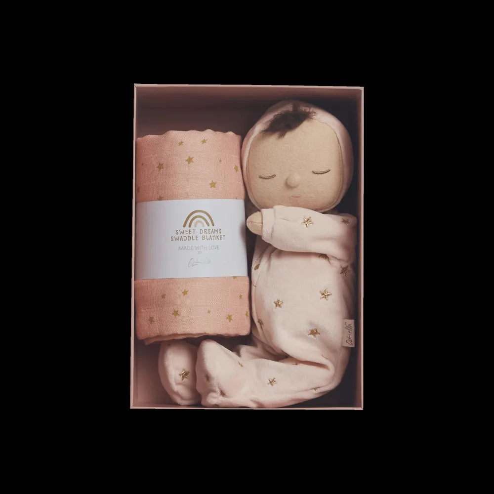 Olli Ella Indoor Play|Soft Toys - Newborns|Lullaby Dozy Dinkum Gift Set - Luna