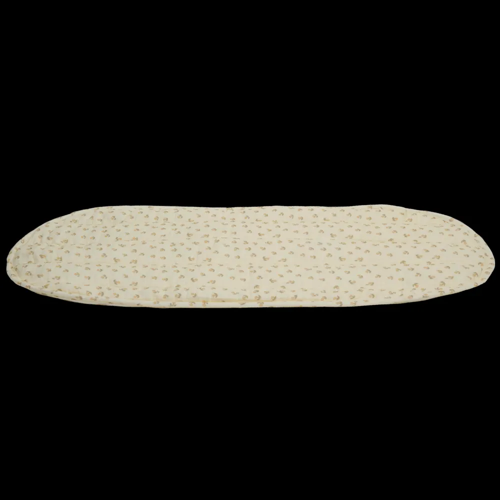 Olli Ella Nursery|Changing Baskets|Luxe Organic Cotton Liner - Leafed Mushroom