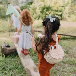 Olli Ella Outdoor Play|Rattan Bags|Mini Chari Rattan Bag - Straw