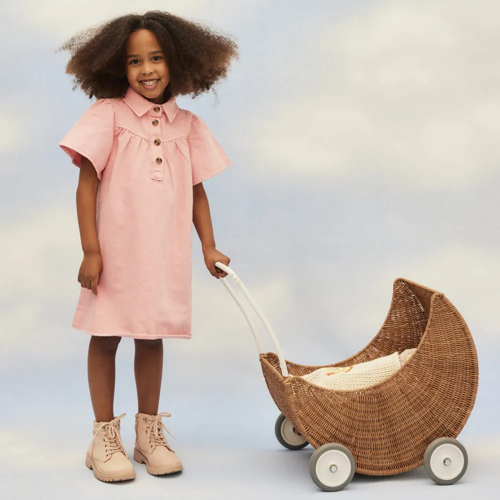 Olli Ella Outdoor Play|Doll Accessories|Moon Strolley - Natural
