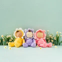 Olli Ella Indoor Play|Soft Toys - Newborns|Petal Dozy Dinkums - Pickle - Lavender