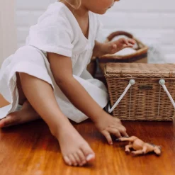 Olli Ella Outdoor Play|For Storage|Piki Rattan Basket - Natural