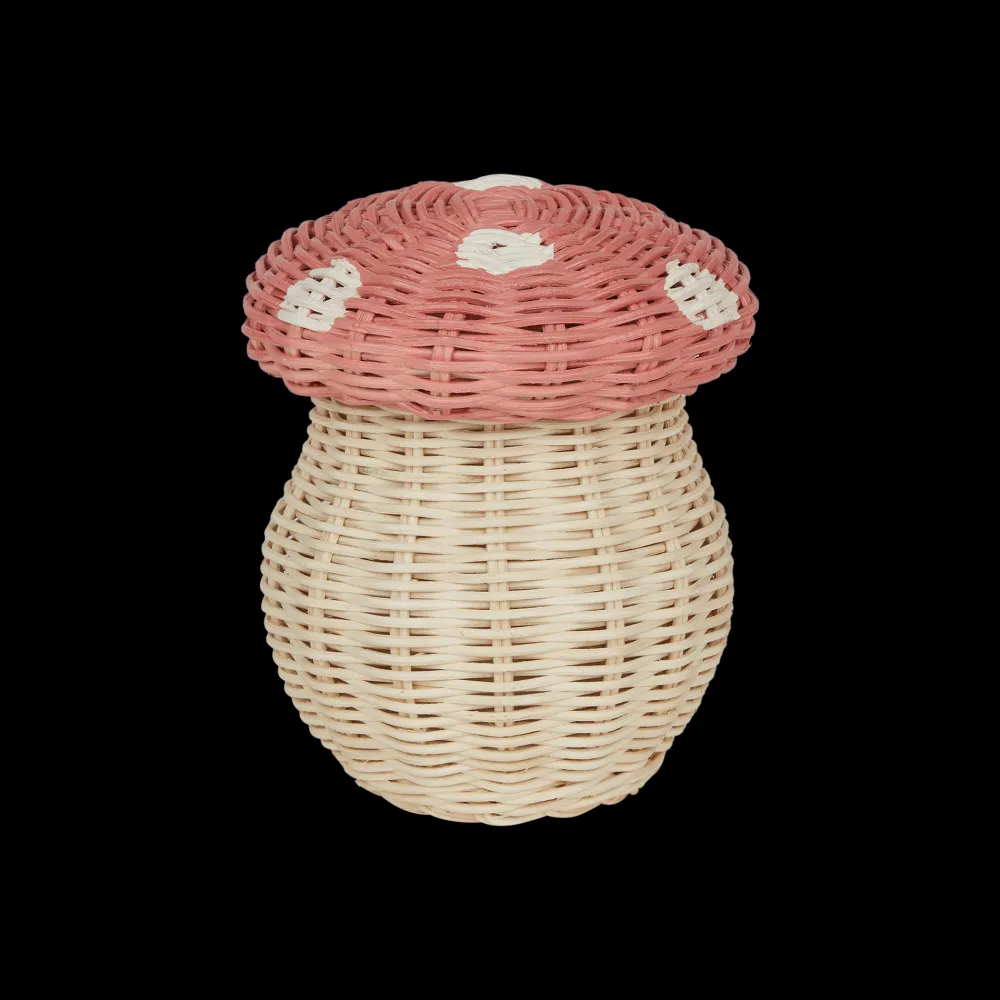 Olli Ella Indoor Play|For Storage|Porcini Basket - Musk