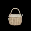 Olli Ella Outdoor Play|Rattan Berry Basket with Lining - Pansy