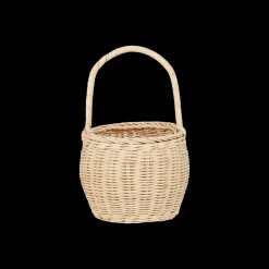 Olli Ella Outdoor Play|To Carry|Rattan Big Berry Basket - Straw