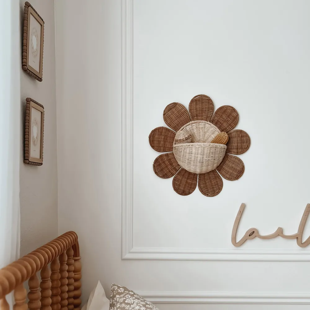 Olli Ella Nursery|Rattan Daisy Wall Basket