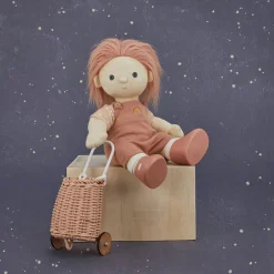 Olli Ella Doll Accessories|Rattan Doll Luggy - Rose