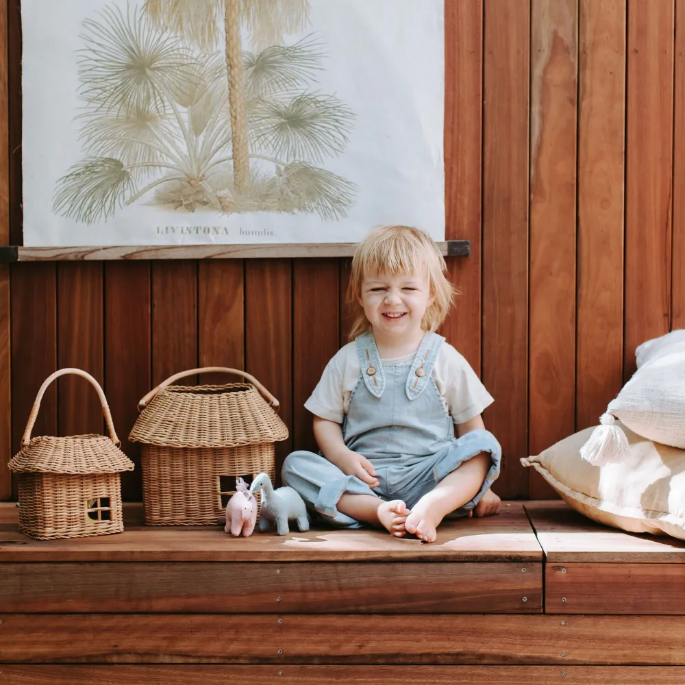 Olli Ella For Storage|To Carry|Rattan Hutch Small Basket
