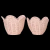 Olli Ella Nursery|For Storage|Rattan Lily Basket Set - Blush