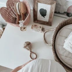 Olli Ella Nursery|For Storage|Rattan Lily Basket Set - Blush